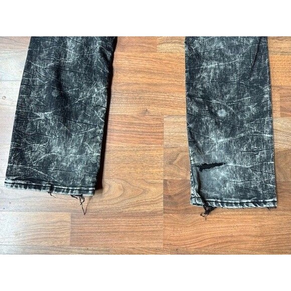 American Fighter Striker Jeans Mens 31 (31x33) Black Relaxed Straight Distressed - Picture 9 of 16